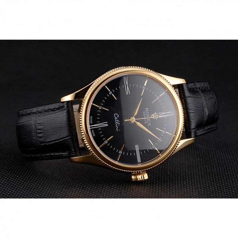 Superclone Rolex Cellini 38mm Black Dial REP016814 - view 6