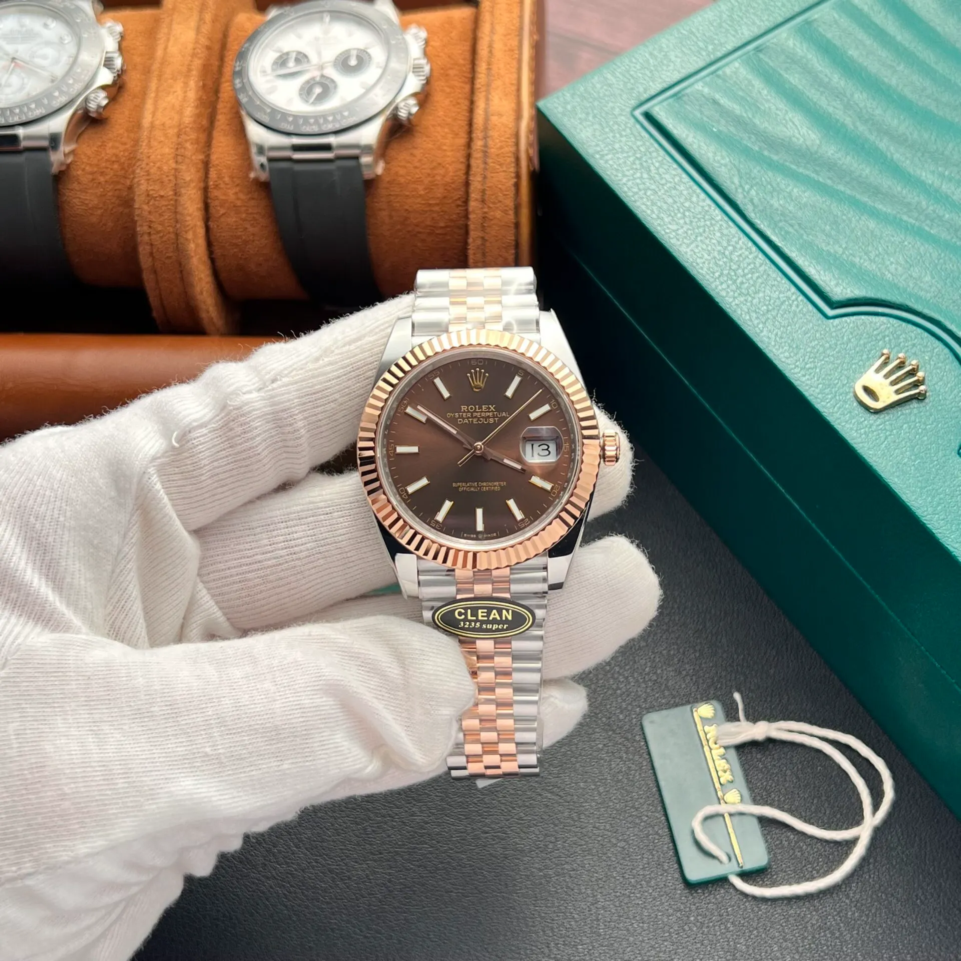 Superclone Rolex Datejust 41 mm Chocolate Dial 126331 Jubilee - gallery