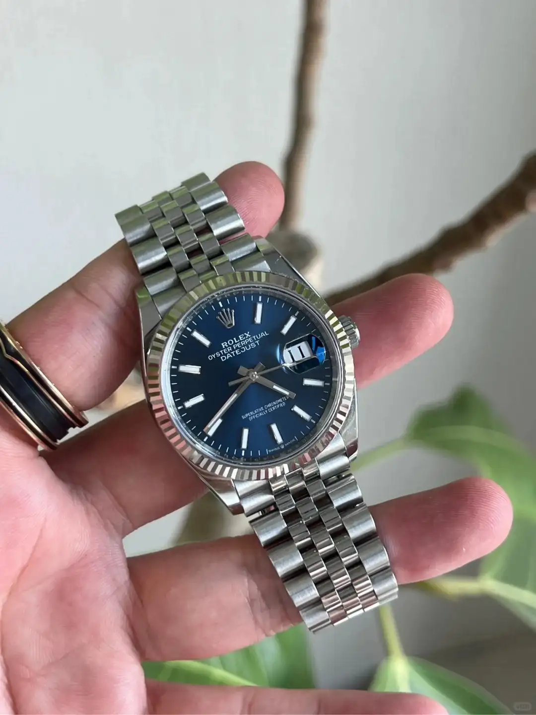 Rolex Datejust 41 White Gold/Steel Blue Dial Fluted Bezel 126334 (Jubilee) - gallery
