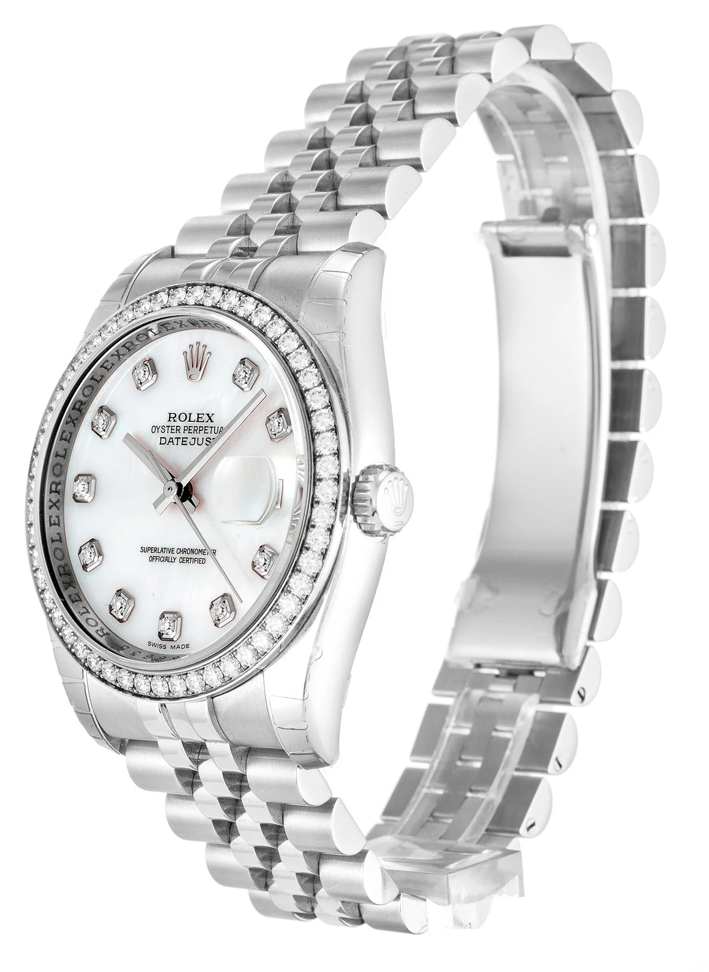 Rolex Datejust 36mm Mother of Pearl   White Dial 116244 - view 3
