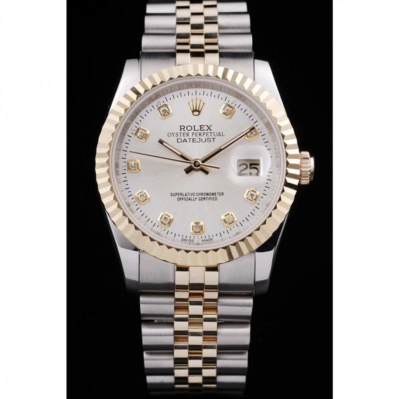 Superclone Rolex Datejust 36mm White Dial SRL10 - view 3