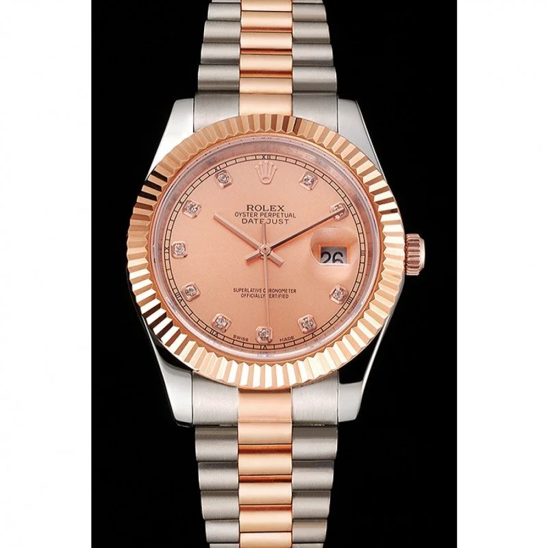 Superclone Rolex Datejust 41mm Rose-Gold Dial REP016816 - view 3