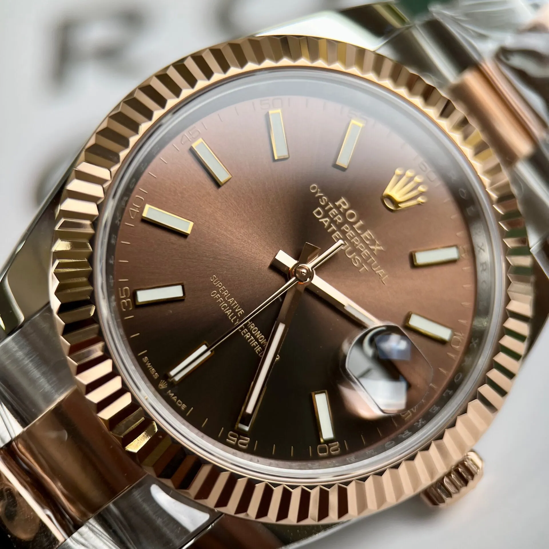 Superclone Rolex Datejust 41 mm Chocolate Dial 126331 Oyster - view 10