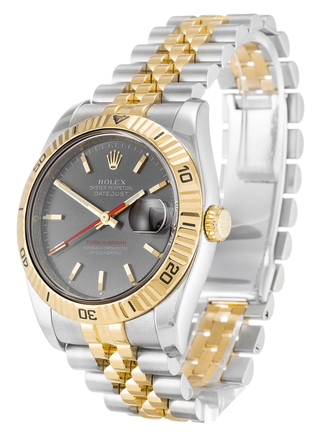 Rolex Datejust Turn-O-Graph 36mm Grey Dial 116263 - view 3