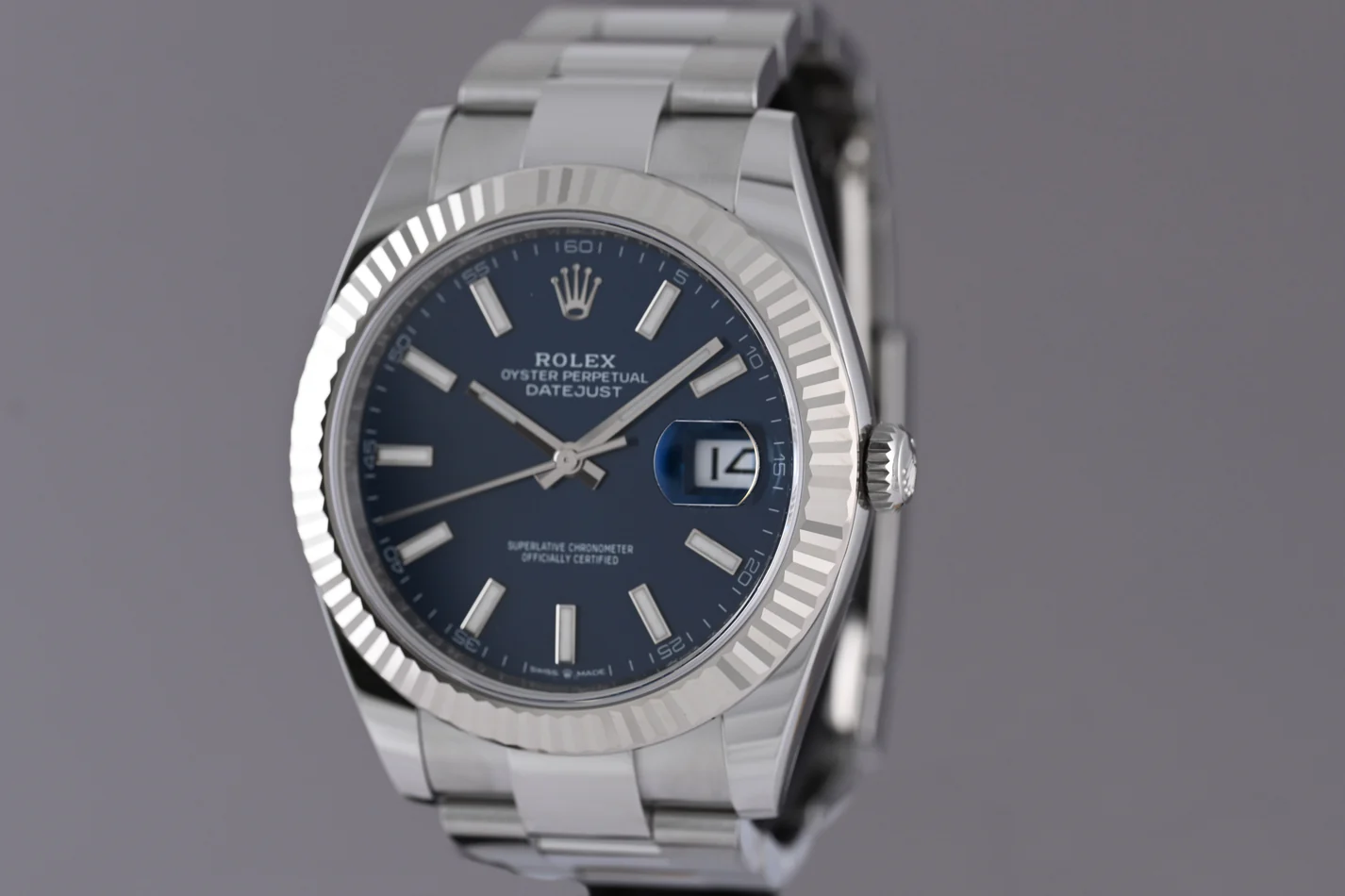 Rolex Datejust 41mm Blue Dial 126334 Oyster - view 6