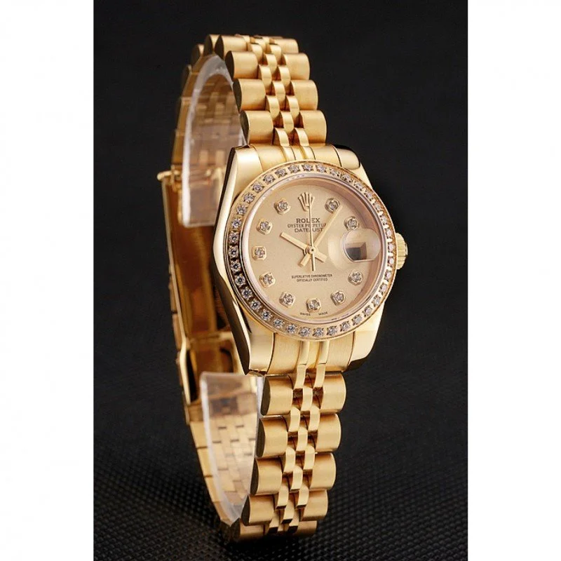 Superclone Rolex Datejust 28mm Gold Dial 1454096 - view 4