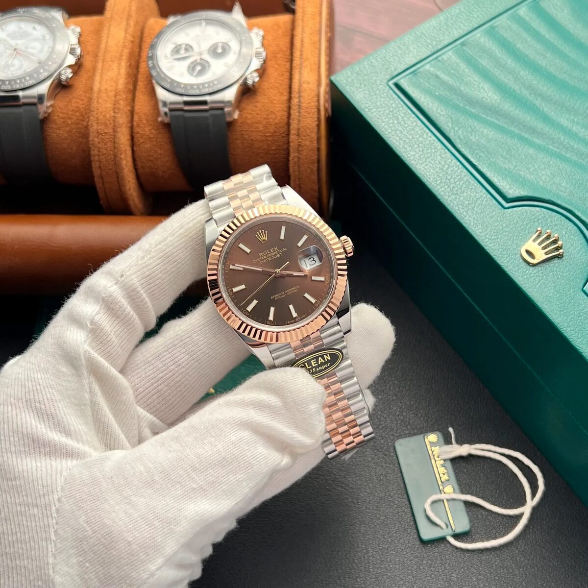 Superclone Rolex Datejust 41 mm Chocolate Dial 126331 Jubilee - view 6