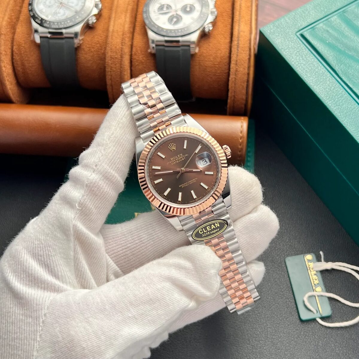 Superclone Rolex Datejust 41 mm Chocolate Dial 126331 Jubilee - view 8