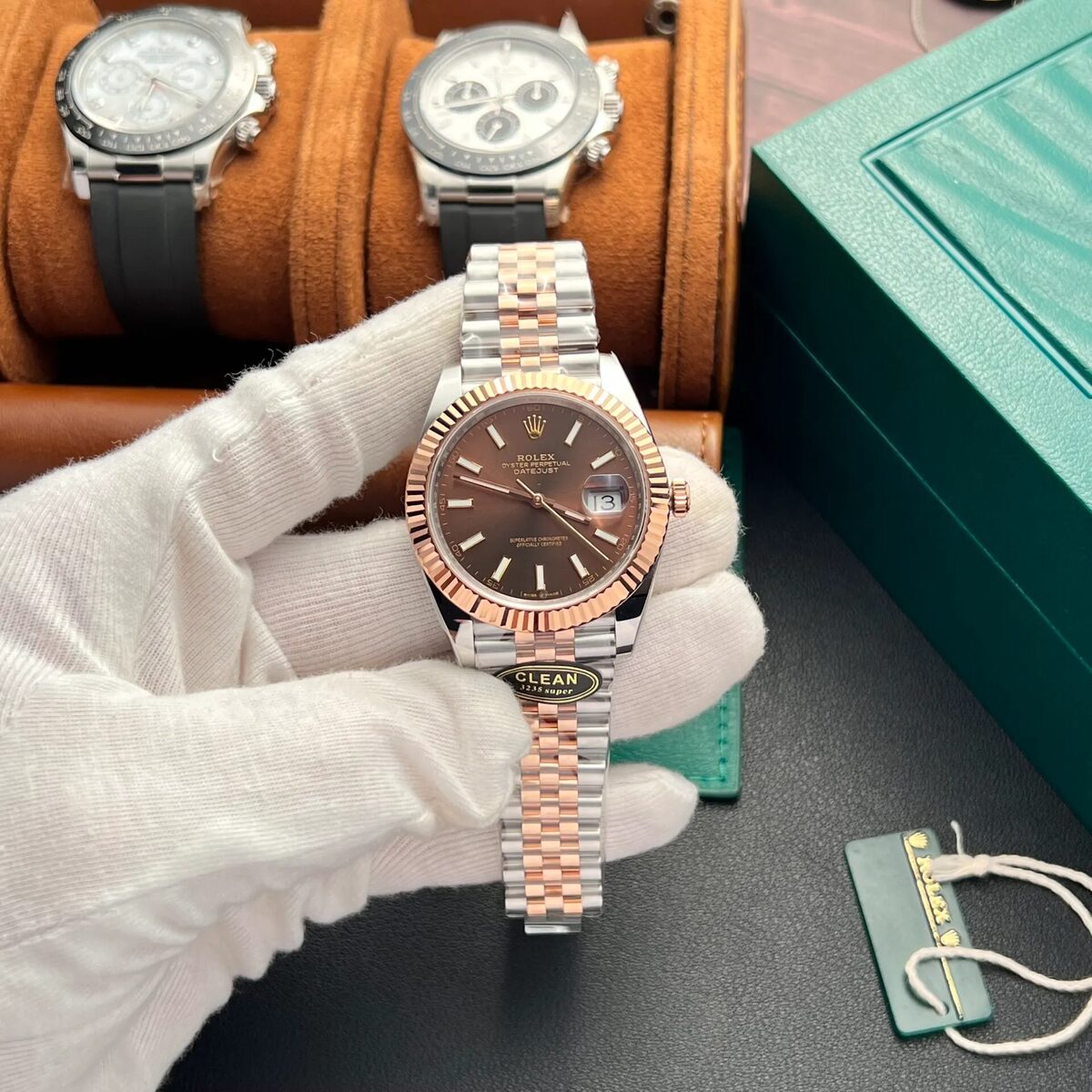 Superclone Rolex Datejust 41 mm Chocolate Dial 126331 Jubilee - view 9