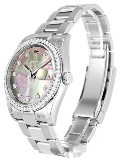Rolex Datejust 36mm Mother of Pearl   Black Dial 116244 - view 3