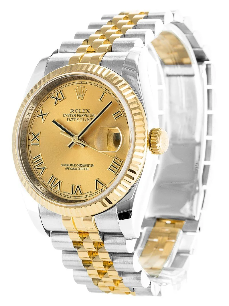 Rolex Datejust 36mm Gold Dial 116233 - view 3