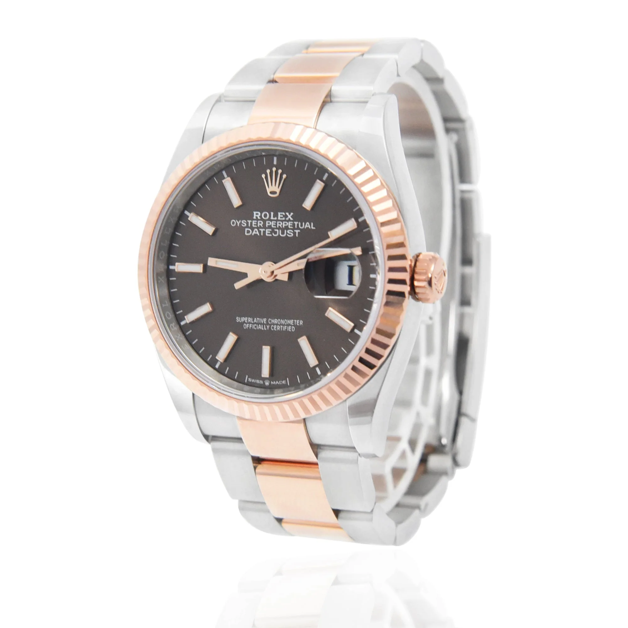 Superclone Rolex Datejust 36 mm Chocolate Dial 126231 Oyster - view 3