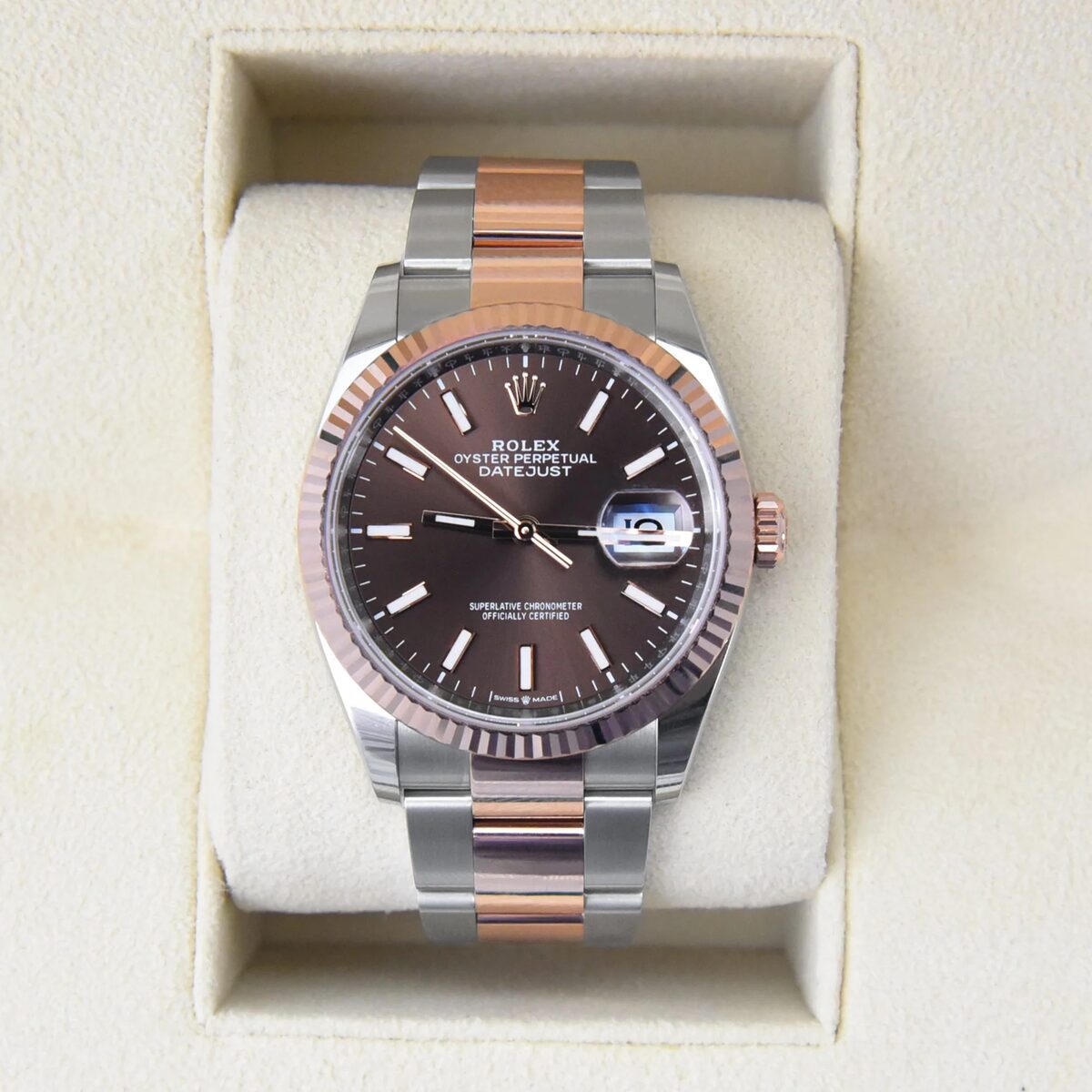Superclone Rolex Datejust 36 mm Chocolate Dial 126231 Oyster - view 4