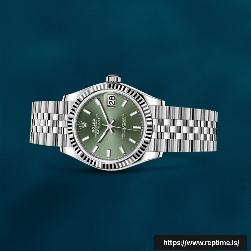 Rolex Datejust 31mm m278274-0018 Unisex Green Dial Silver-tone Swiss Replica Watch - view 4