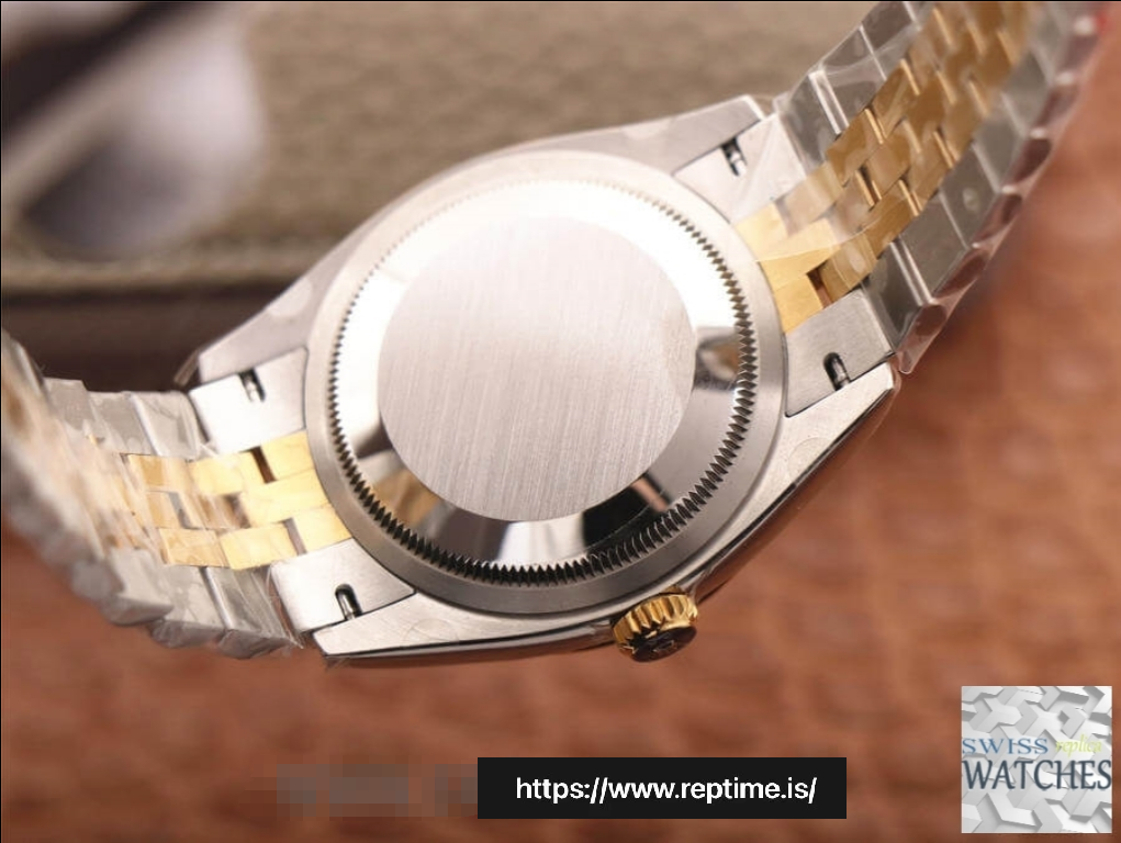 ROLEX DATEJUST GREEN DIAL 18K YELLOW GOLD 36MM SWISS REPLICA m126233.0025 - view 10