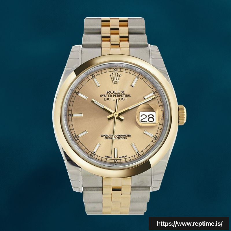 Rolex Datejust 36mm 116203CSJ Men’s Silver-tone Swiss Replica Wacthes - view 3