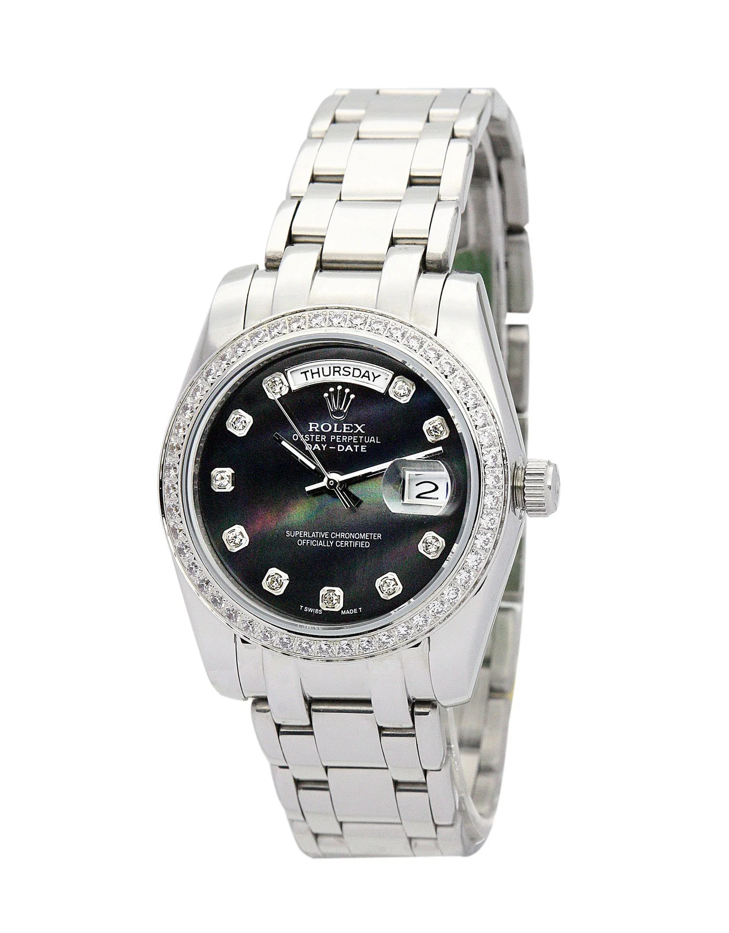 Rolex Day-Date 36mm Black Dial 118346 - gallery