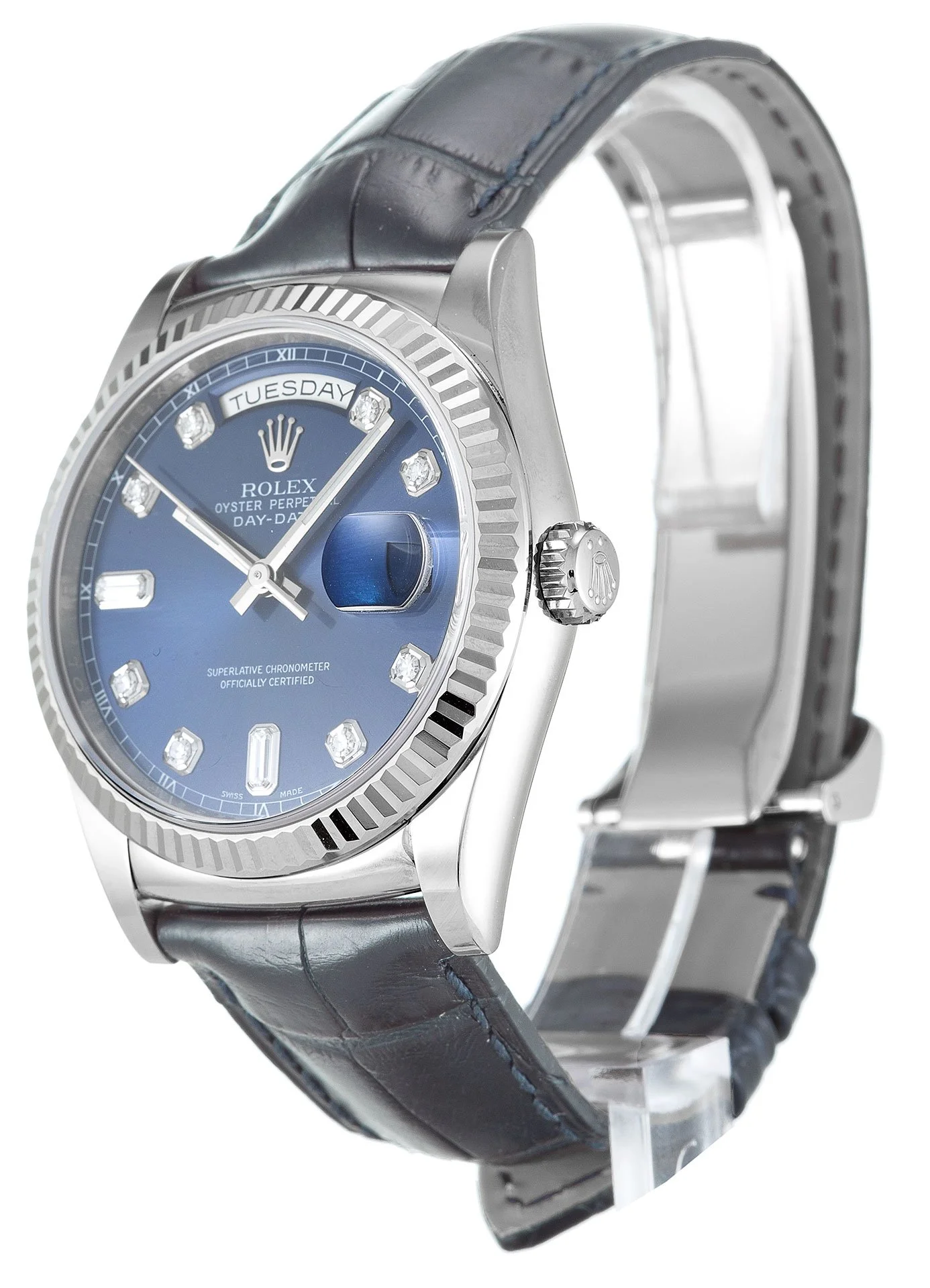 Rolex Day-Date 36mm Blue Dial 118139 - view 3