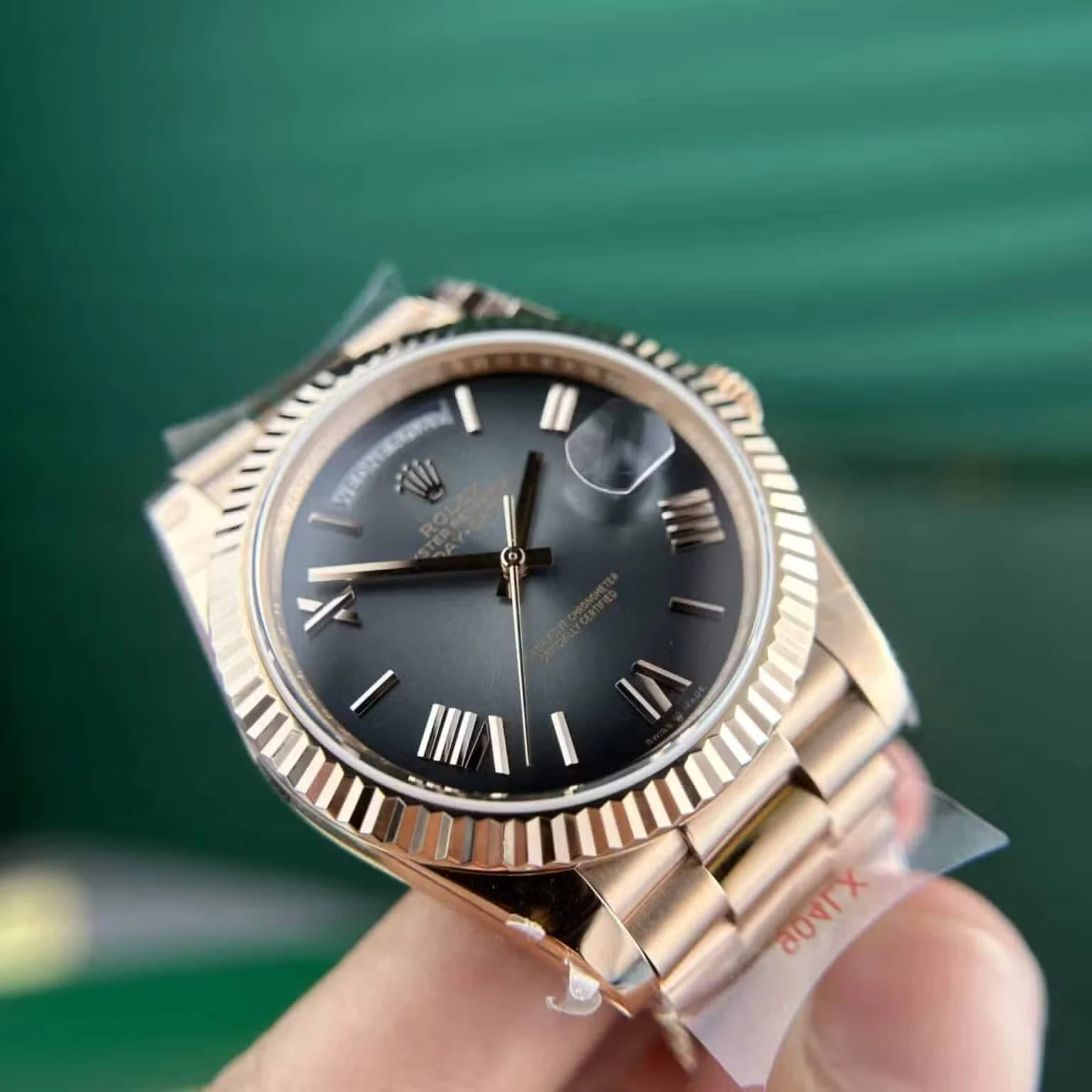 Superclone Rolex Day-Date 40 mm Slate Ombre Dial 228235 - view 3