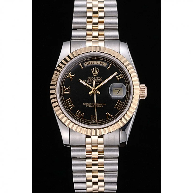 Superclone Rolex Day-Date 36mm Black Dial SRL78 - view 3