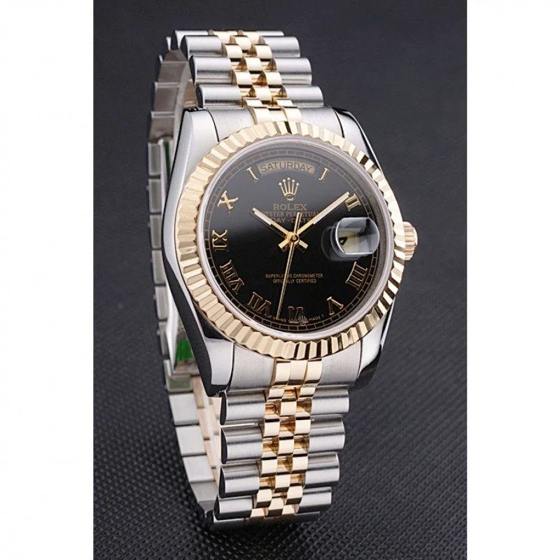 Superclone Rolex Day-Date 36mm Black Dial SRL78 - view 4