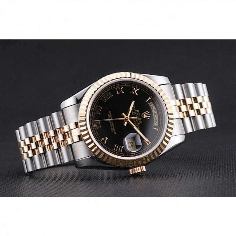 Superclone Rolex Day-Date 36mm Black Dial SRL78 - view 5