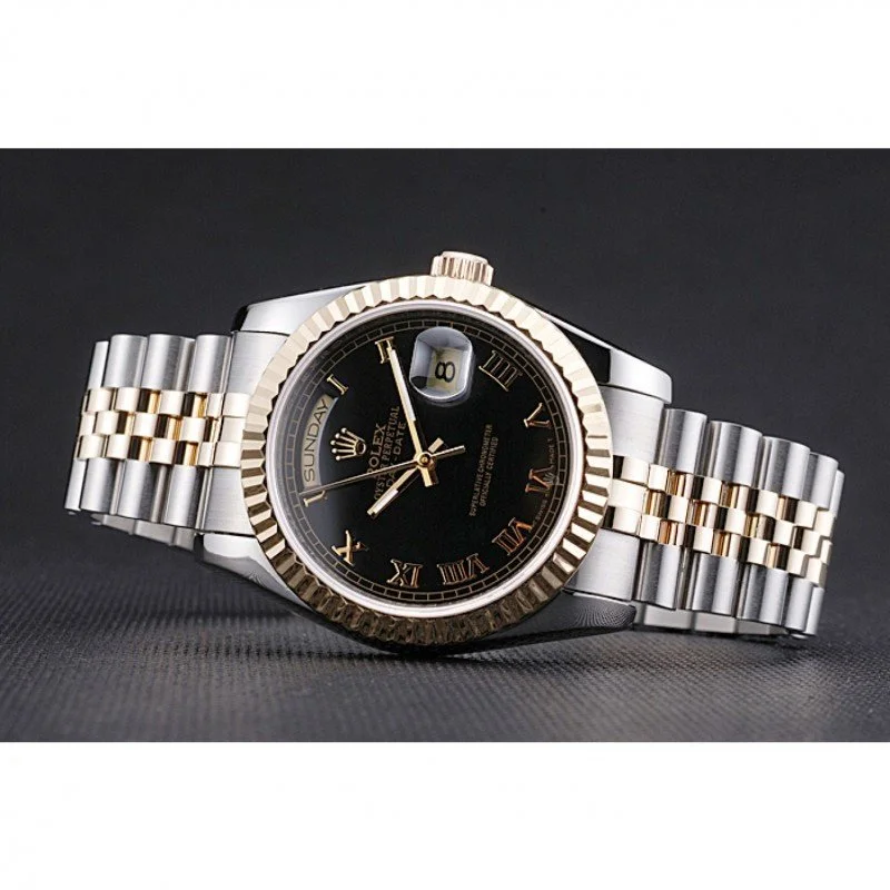 Superclone Rolex Day-Date 36mm Black Dial SRL78 - view 6