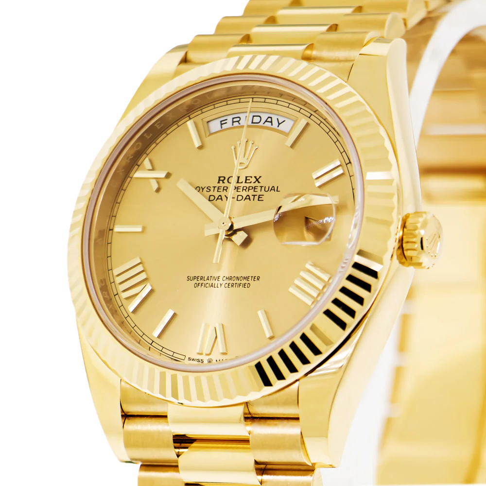 Superclone Rolex Day-Date 40 mm Roman Champagne Dial 228238 - view 3