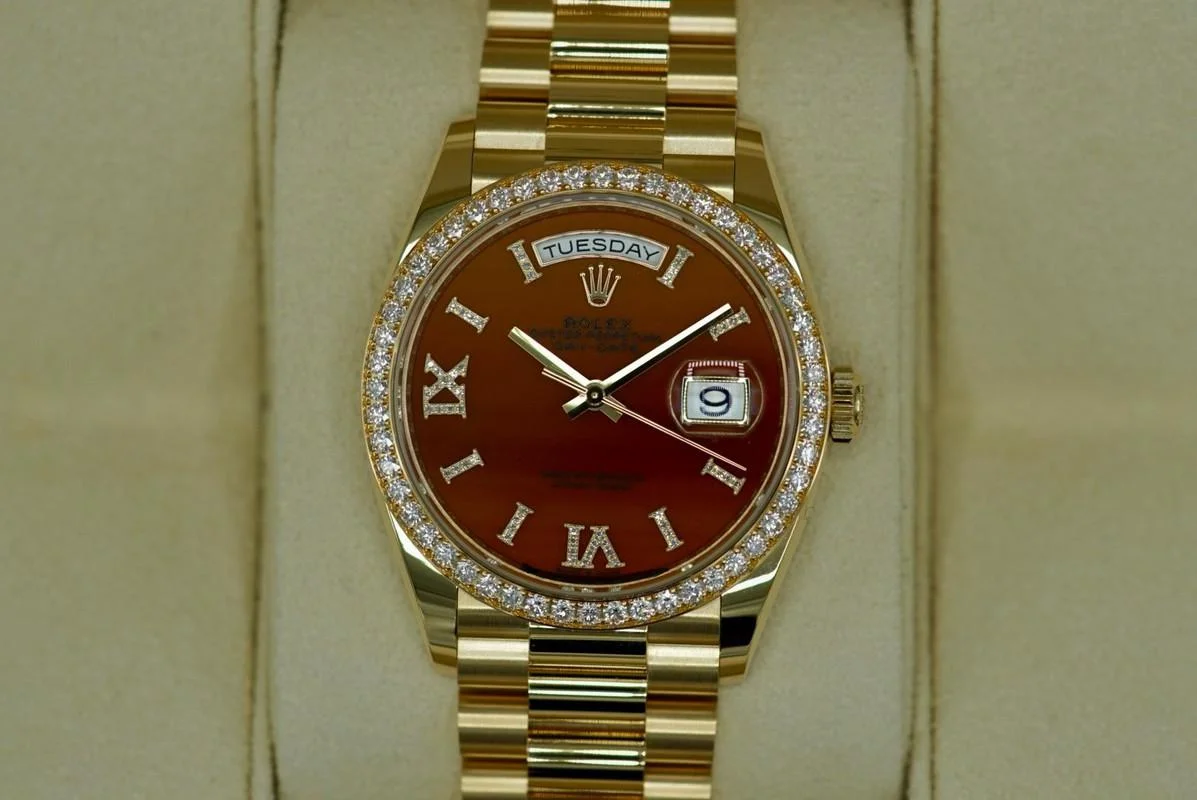 Superclone Rolex Day-Date 36 mm Carnelian Dial 128348RBR - view 6