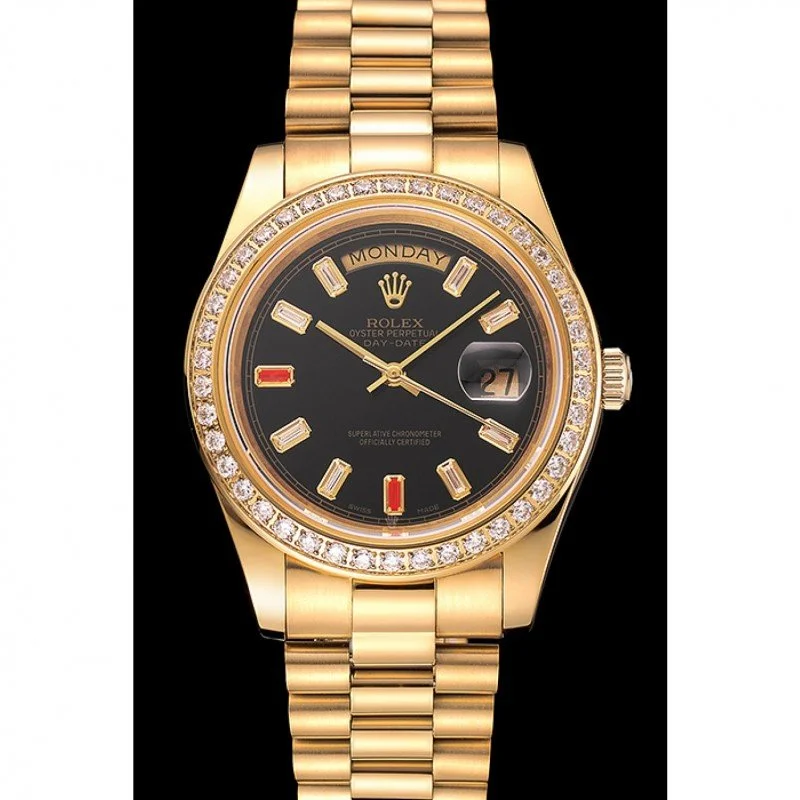 Superclone Rolex Day-Date 36mm Black Dial 1454101 - view 3