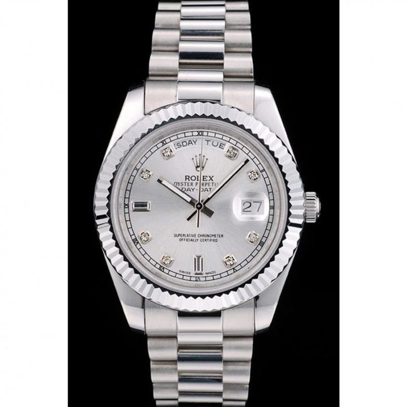 Superclone Rolex Day-Date 40mm Silver Dial 41995 - view 3