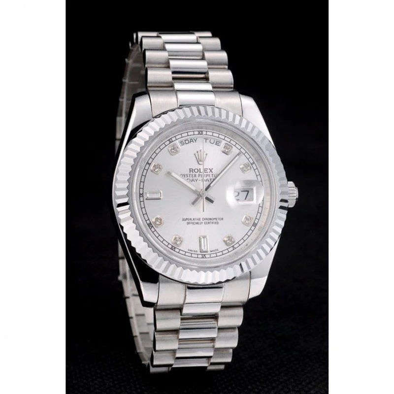 Superclone Rolex Day-Date 40mm Silver Dial 41995 - view 4