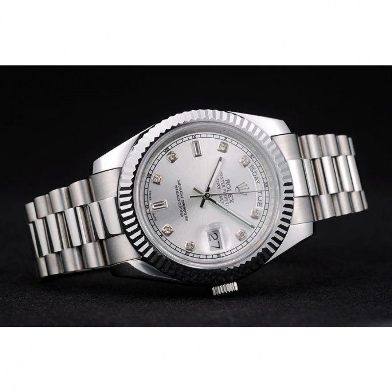 Superclone Rolex Day-Date 40mm Silver Dial 41995 - view 5