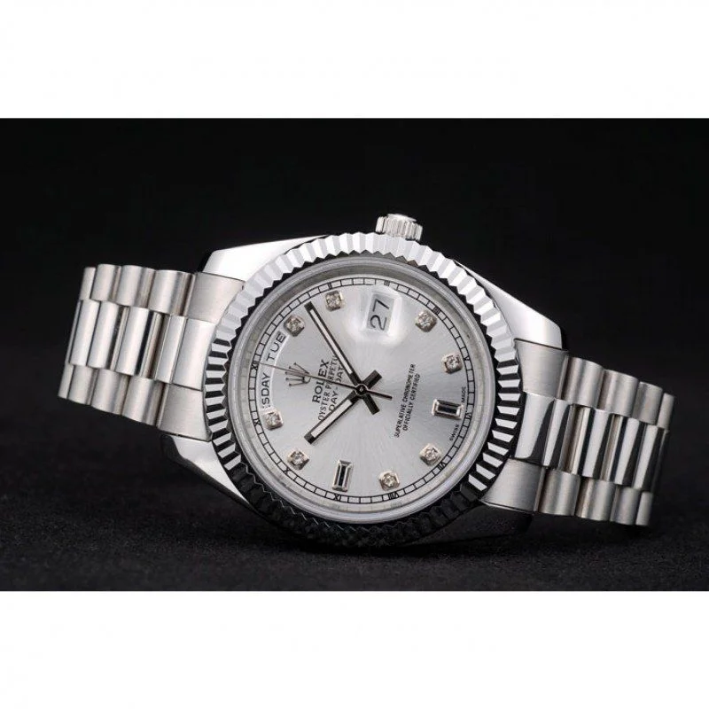 Superclone Rolex Day-Date 40mm Silver Dial 41995 - view 6