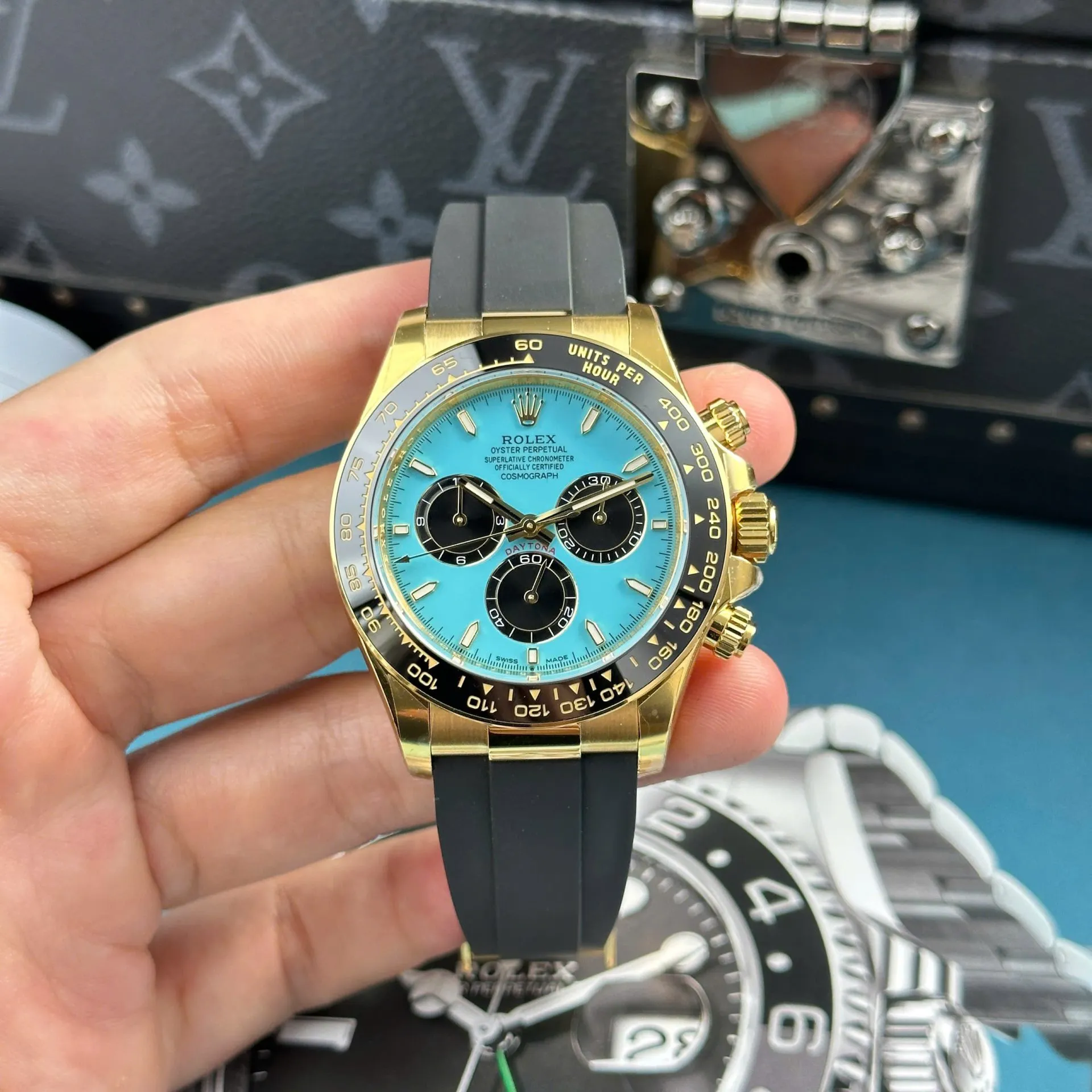 Superclone Rolex Daytona 40 mm 126518LN Tiffany Dial - view 3