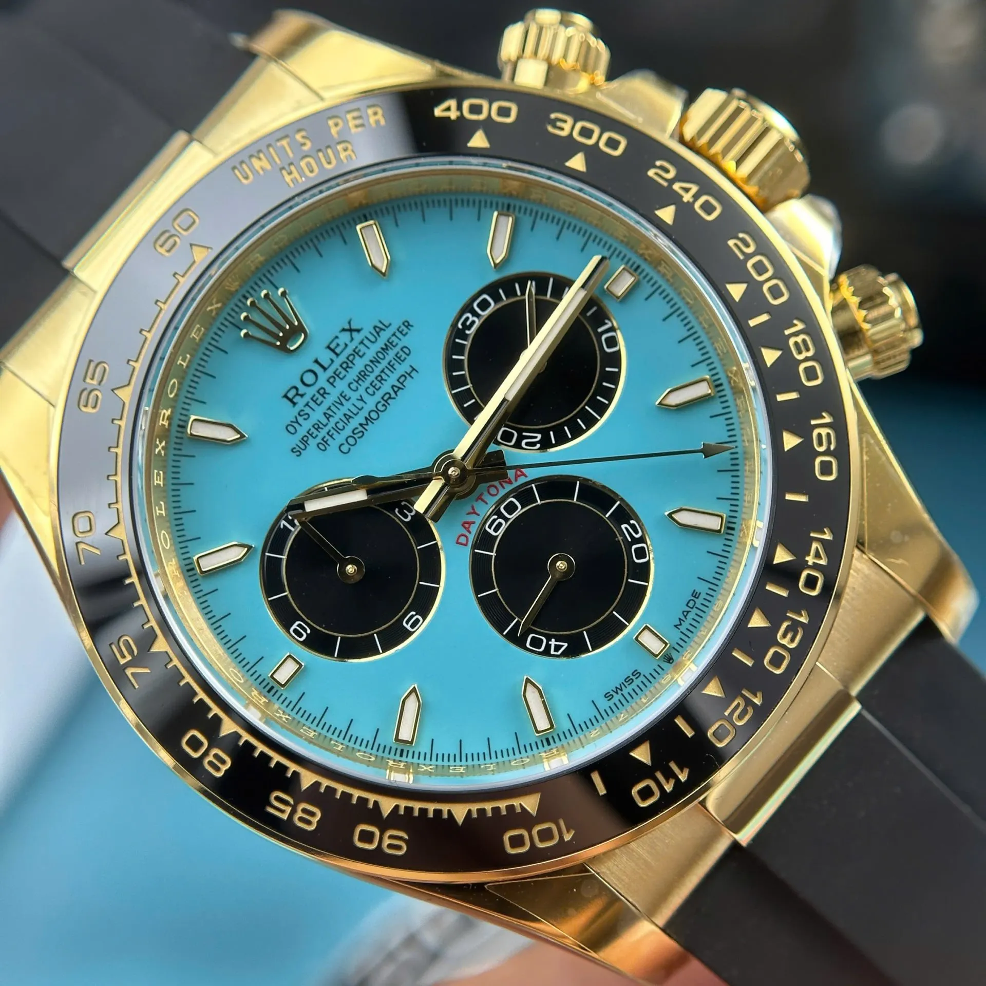 Superclone Rolex Daytona 40 mm 126518LN Tiffany Dial - view 5