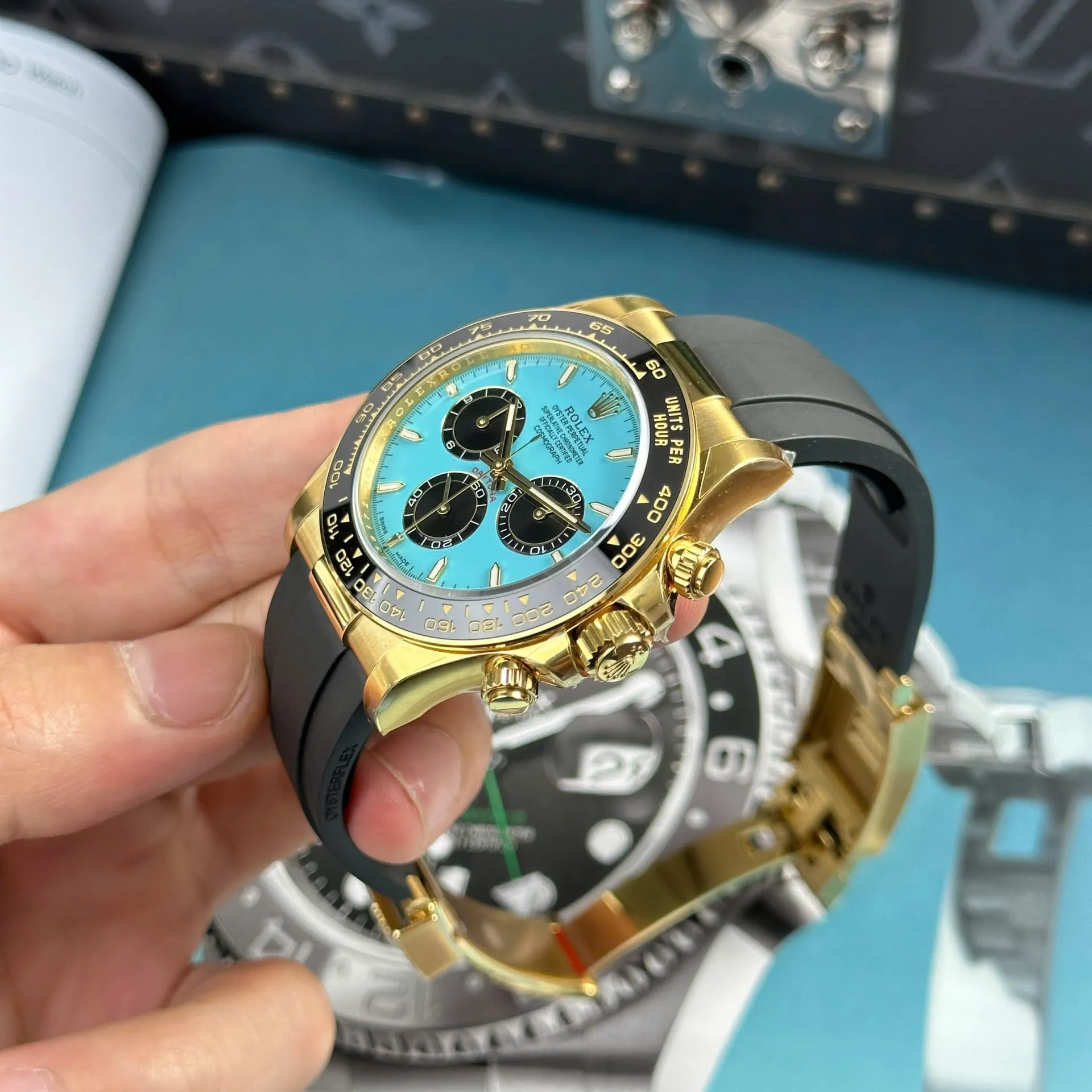 Superclone Rolex Daytona 40 mm 126518LN Tiffany Dial - view 7