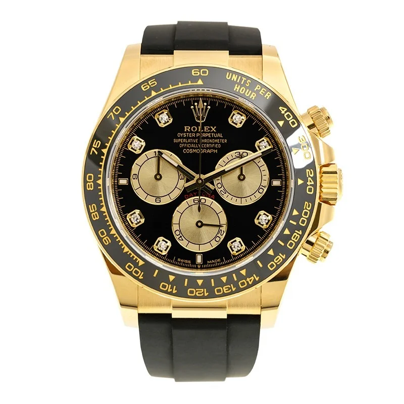 Superclone Rolex Daytona 40 mm Black Dial Yellow Gold 126518LN - view 3