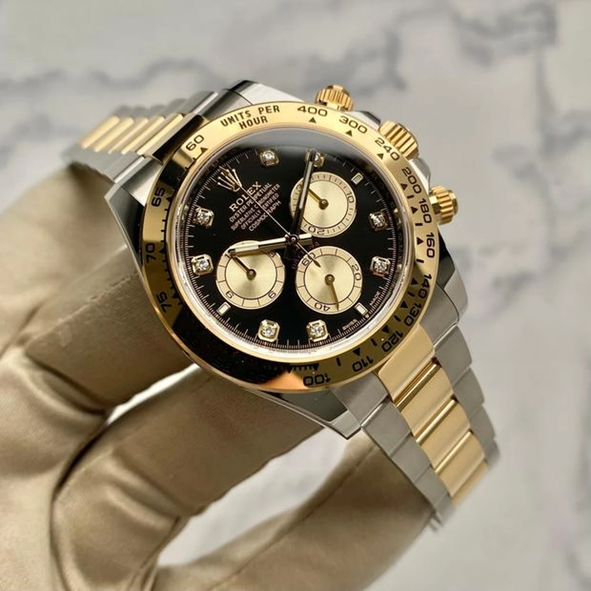 Superclone Rolex Daytona Black Diamond Dial 126503 - view 5
