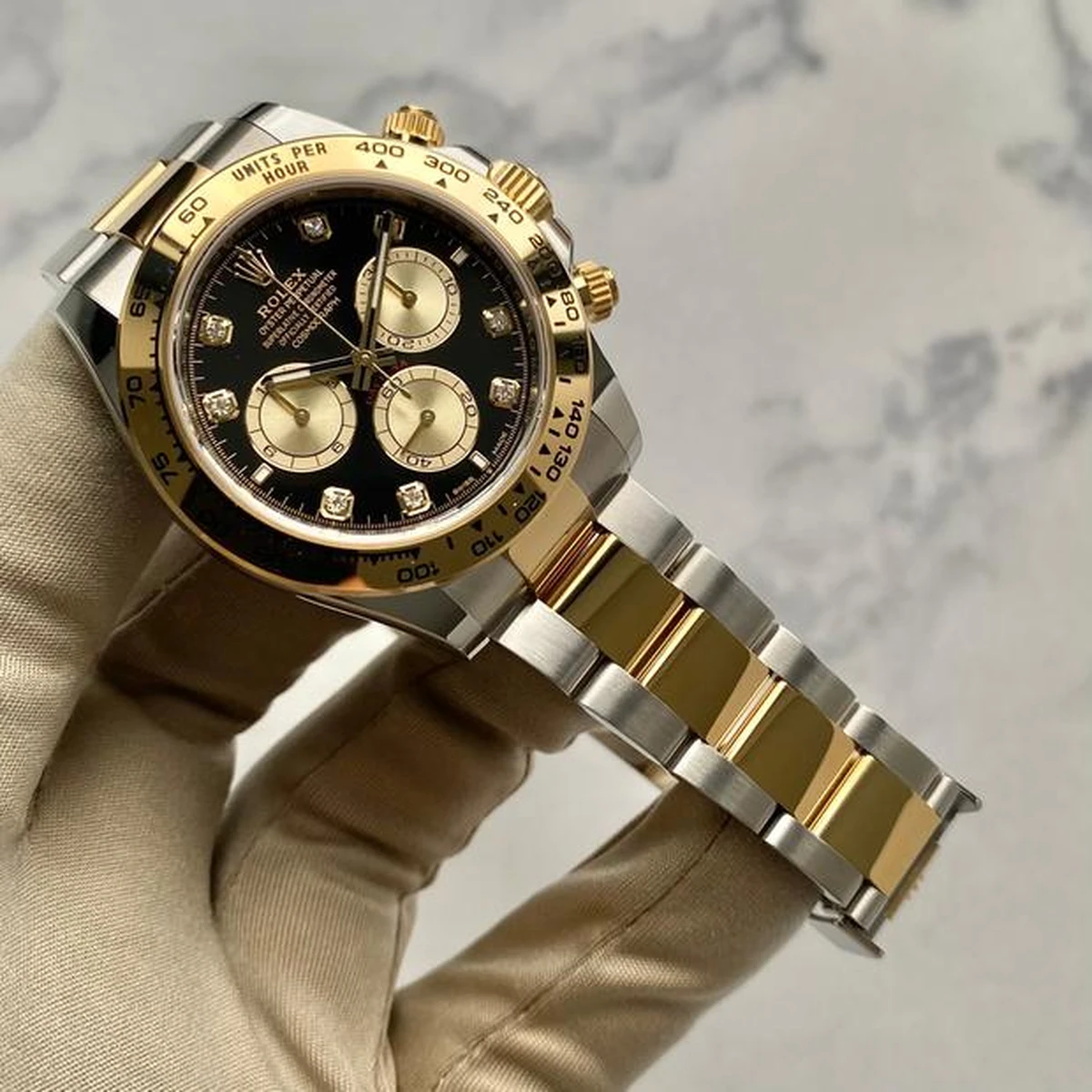 Superclone Rolex Daytona Black Diamond Dial 126503 - view 6