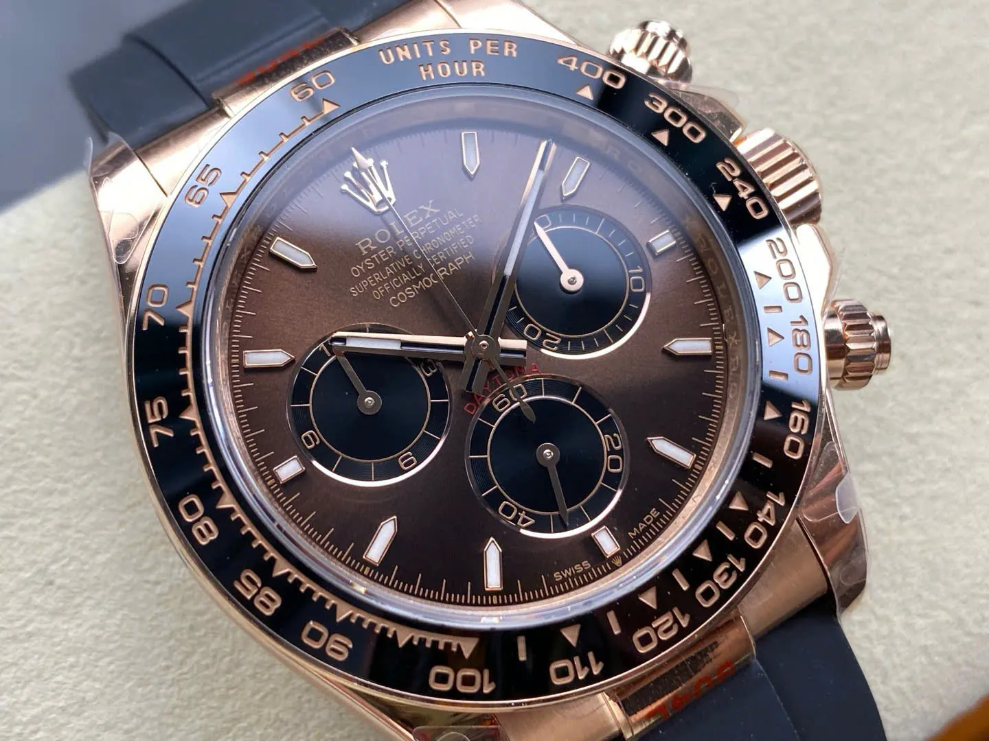 Superclone Rolex Daytona 40 mm 126515LN Bright Chocolate Dial - view 4