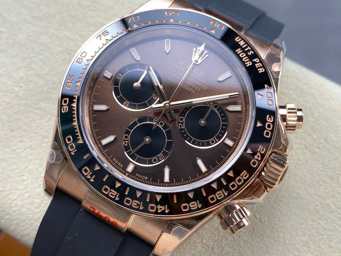 Superclone Rolex Daytona 40 mm 126515LN Bright Chocolate Dial - view 6