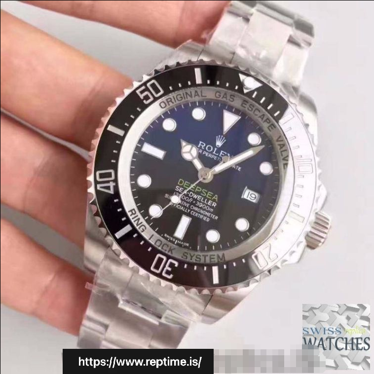 ROLEX DEEPSEA BLACK DIAL STAINLESS STEEL 44MM SWISS REPLICA 116660.4 - view 3