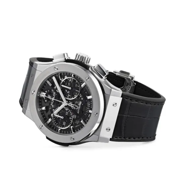 Hublot Classic Fusion Men Automatic Skeleton Leather Watch 525.NX.0170.LR - view 3