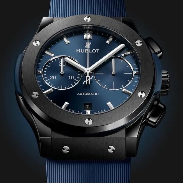 Hublot Classic Fusion Men Automatic Blue Rubber Watch 521.CM.7170.RX - view 3