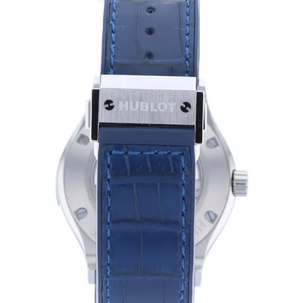 Hublot Classic Fusion Men Automatic Blue Leather Watch 542.NX.7170.LR - view 4