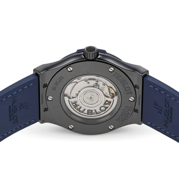 Hublot Classic Fusion Men Automatic Blue Rubber and Alligator Watch 511.CM.7170.LR - view 5