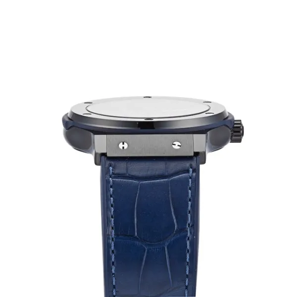 Hublot Classic Fusion Men Automatic Blue Rubber and Alligator Watch 511.CM.7170.LR - view 6