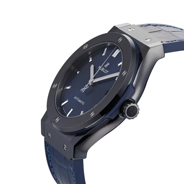 Hublot Classic Fusion Men Automatic Blue Rubber and Alligator Watch 511.CM.7170.LR - view 7