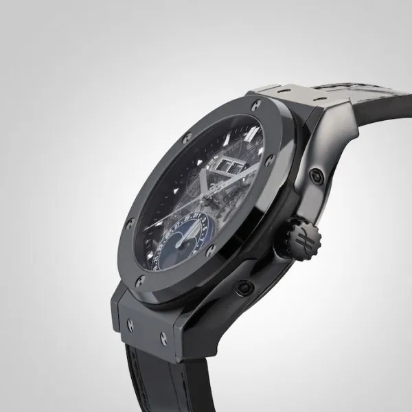 Hublot Classic Fusion Men Automatic Black Alligator Watch 547.CX.0170.LR - view 3